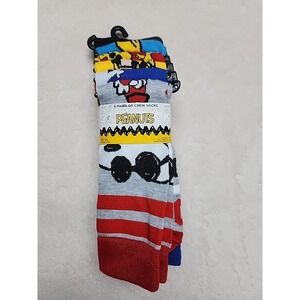 Peanuts Crew Socks Shoe Size 6-12 Pack‎ Of 6